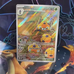 Pokemon TCG - Dottler 184/182 Sv04: Paradox Rift Holo Illustration Rare NM - Image 1