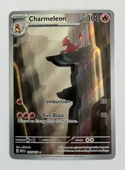 Pokemon TCG Scarlet & Violet 151 Charmeleon 169/165 Illustration Rare NM - Image 1