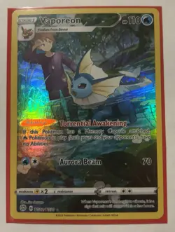 The Pokemon Company Brilliant Stars Vaporeon TG02/30 Ultra Rare Full Art Holo 1… - Image 1