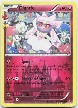 Diancie RC22/RC32 Uncommon Generations Pokemon Moderately Played - Image 1