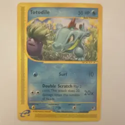 Pokemon Totodile Expedition Base Set 134/165 Common English Regular Basic 50HP - Image 1