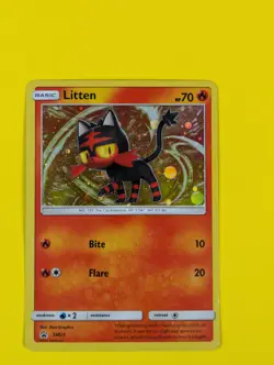 Litten - SM23 - Holo Promo Sun & Moon Promos - Pokemon Card - NM - Image 1