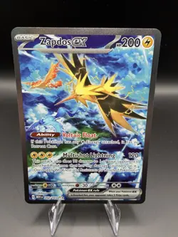 Zapdos ex 202/165 Scarlet & Violet 151 Ultra Rare Full Art Holo English 2023 - Image 1