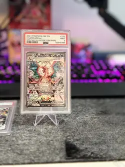 2023 Pokemon Obsidian Flames Charizard #223 Special Illustration Rare PSA 9 Mint - Image 1