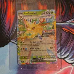 Pokemon Leafeon ex 006/131 Prismatic Evolutions Promo Holo EX Sealed Stamped - Image 1