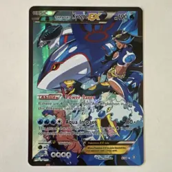 Pokemon Team Aqua's Kyogre EX Full Art Ultra Rare Holo Double Crisis 6/34 EX - Image 1