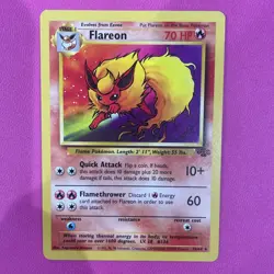 Flareon 19/64 Rare Pokemon 1999 Jungle - LP - Image 1