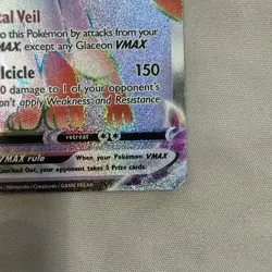 Pokemon TCG Glaceon VMAX Evolving Skies Alternative Art Secret Rare - Image 3