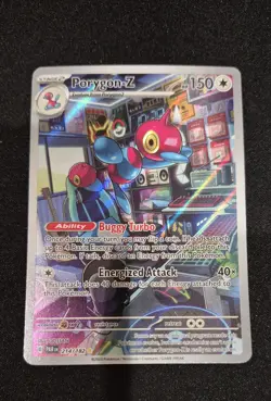 Porygon-Z - 214/182 Illustration Rare Holo SV04: Paradox Rift NM Pokemon NM - Image 1