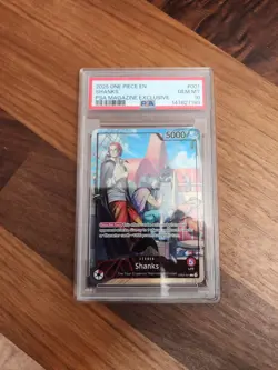 Shanks (2025 PSA Magazine Promo) OP09-001 One Piece Promotion Cards Foil PSA 10 - Image 1