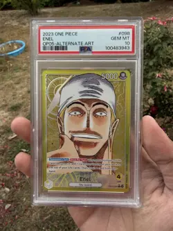 PSA 10 - Enel - Leader Alternate ART OP05-098 EN One Piece CCG - Image 3