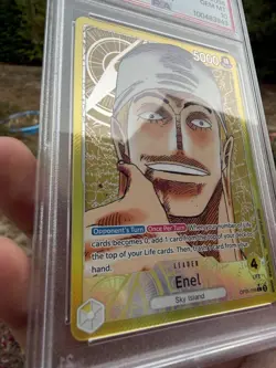 PSA 10 - Enel - Leader Alternate ART OP05-098 EN One Piece CCG - Image 5