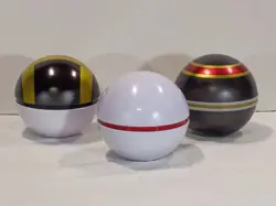 Pokemon TCG Pokeball Tins Set Of 3 No Cards Tins Only See Pictures For Wear #E12 - Image 2