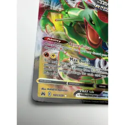 Rayquaza VMAX 101/159 Crown Zenith Pokemon Card Holo Rare LP - Image 5
