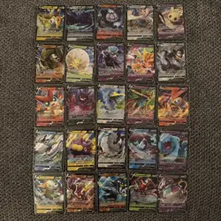 25 Pokemon Holo Rare Card Lot Official TCG Cards Pokemon V No Duplicates - Image 1