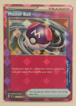 Master Ball 153/162 SV05: Temporal Forces Holo Pokemon TCG & Bonus Card - Image 2