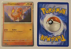 Charmander SVP 047 Cosmos Holo Scarlet & Violet Promo Pokemon TCG & Bonus Card - Image 1