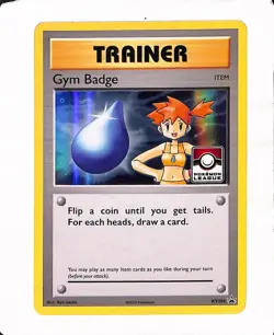 Gym Badge - XY204 - Sheen Holo - League - XY Black Star Promo - Pokemon Card - Image 1