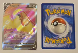 Pidgeot V 188/196 Full Art Lost Origin Holo Pokemon TCG & Bonus Card - Image 1