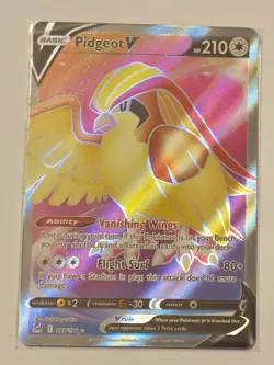 Pidgeot V 188/196 Full Art Lost Origin Holo Pokemon TCG & Bonus Card - Image 2
