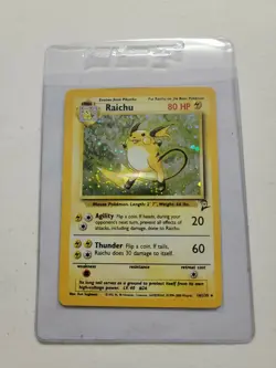 Raichu Base Set 2 #16/130 Holo Rare Pokemon Card CGC Graded 8 MINT! ⚡⚡ - Image 3
