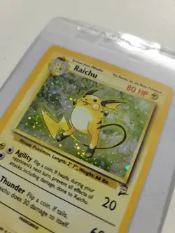 Raichu Base Set 2 #16/130 Holo Rare Pokemon Card CGC Graded 8 MINT! ⚡⚡ - Image 4
