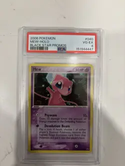 Mew #040 Promo Holo Black Star Promo English PSA 4 Pokemon TCG Card - Image 1