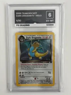 Pokemon Card - Dark Dragonite - 2000 Rocket Holo 5/82 - Grade 6 - Image 1