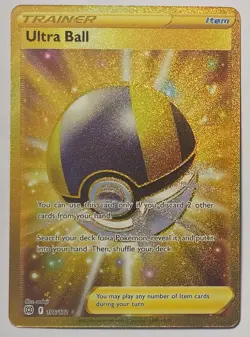 Ultra Ball (Secret) 186/172 Brilliant Stars Holo Pokemon TCG & Bonus Card - Image 2