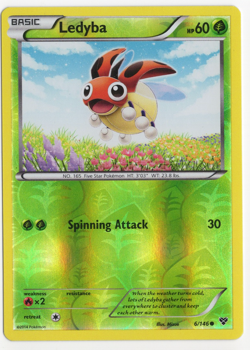 Ledyba 6/146 XY Reverse Holo Pokemon Card - Image 1
