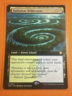 Turbulent Wilderness Extended Art R 107 - MTG Secrets of Strixhaven - Image 1