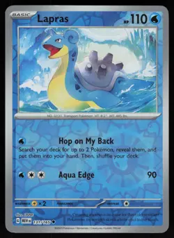 Reverse Holo Lapras 131/165 SV: Scarlet & Violet 151 Pokemon TCG Card - Image 1