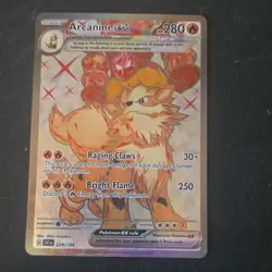 Pokemon Arcanine ex Ultra Rare 224/198 SV01 Scarlet & Violet Holo 280 HP - Image 1