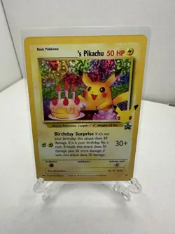 Birthday Pikachu 24/53 Holo Rare 25th Celebrations Classic - Pokemon Card - NM - Image 1