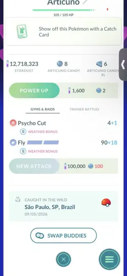 Pokemon Go Shiny Legendary Galerian Articuno - Image 2