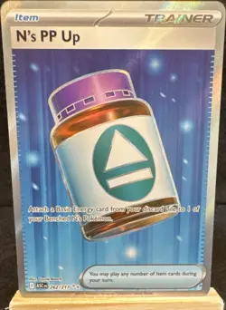 Pokemon N's PP Up Full Art Holo Ultra Rare 262/217 ASC Trainer Item English - Image 1