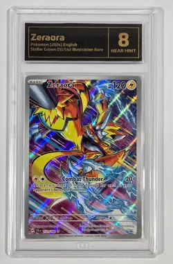 Pokemon Slab: Zeraora - 151/142 - SCR - Graded TCG Near Mint 8 - Image 1