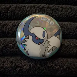 Pokemon TCG S-Chinese Exclusive Gem Pack Badge Absol Pin - Image 1