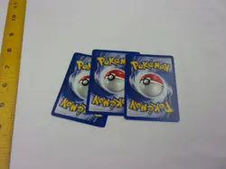 Pokemon 2000 collection of 3 cards Parasek Porenta Baldorfish lot card a9 - Image 2