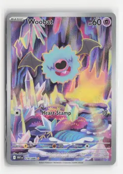 Woobat 119/086 WHT SV: White Flare Pokemon TCG Illustration Rare - Image 1