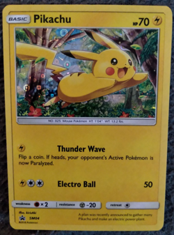 Pokemon TCG Sun & Moon Promo - Pikachu SM04 Holo Target Exclusive NM - Image 1
