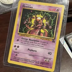 2000 POKEMON PROMO BLACK STAR #14 MEWTWO PSA 3 - Image 1