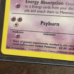 2000 POKEMON PROMO BLACK STAR #14 MEWTWO PSA 3 - Image 3