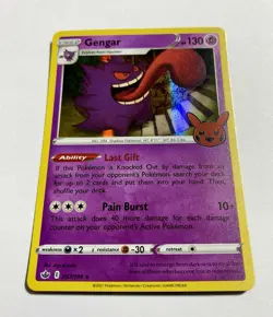 Gengar #057/198 Holo Rare 2021 Pokemon Chilling Reign NM - Image 2