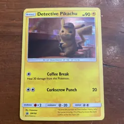 DETECTIVE PIKACHU - SM190 HOLO PROMO SUN & MOON PROMO POKEMON LP - Image 1