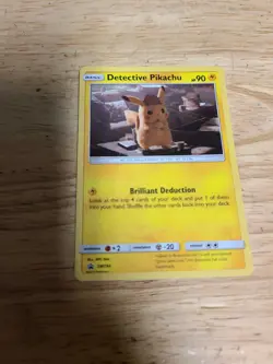 2019 Pokemon Sun & Moon Promo Detective Pikachu #SM194 Holo Light Play - Image 1