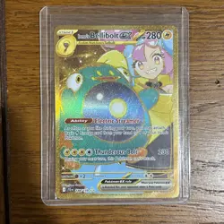 Pokemon TCG Ionos Bellibolt ex 188/159 Journey Together Gold Hyper Rare Card NM - Image 5