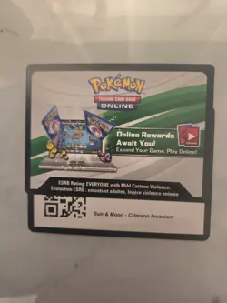 Pokemon TCG Online Code: Sun & Moon - Crimson Invasion (ONLINE DELIVERY) - Image 1
