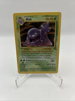 ITALIAN Muk 13/62 Fossil Holo Rare Pokemon TCG WOTC Unlimited LP - Image 1