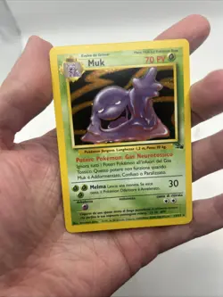 ITALIAN Muk 13/62 Fossil Holo Rare Pokemon TCG WOTC Unlimited LP - Image 3